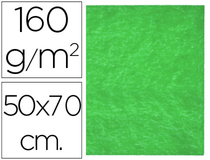 LIDERPAPEL - FIELTRO 50X70CM VERDE 160G/M2 (Ref.FE06)