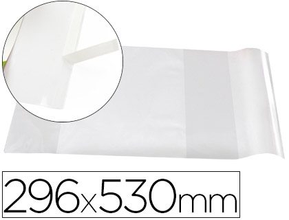 LIDERPAPEL - FORRALIBRO Nº30 CON SOLAPA AJUSTABLE ADHESIVO 301 X 530 MM (Ref.AD09)
