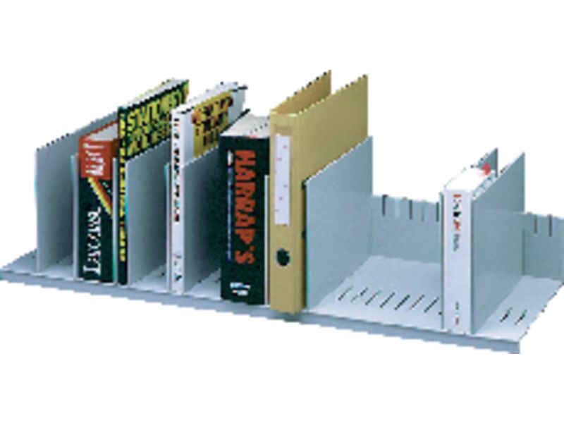 PAPERFLOW - Clasificador 10 casillas moviles Regulable 21x80,2x27,5cm Gris (Ref.4932.02)