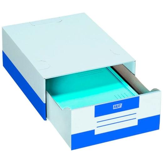 FASTPAPERFLOW - Cajón archivo modular apilable Tirofast 280X365X140 A4 Cartón - 10unid - (Ref.100725929)
