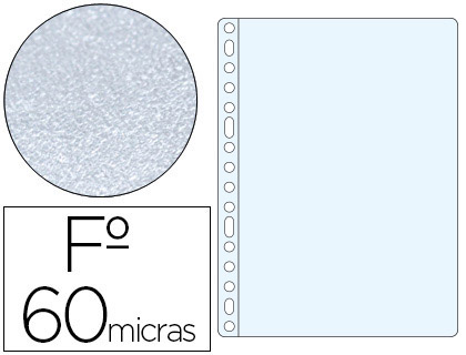 ESSELTE - FUNDA MULTITALADRO FOLIO POLIPROPILENO 60 MC PIEL DE NARANJA CAJA DE 100 UNIDADES (Ref.623896)