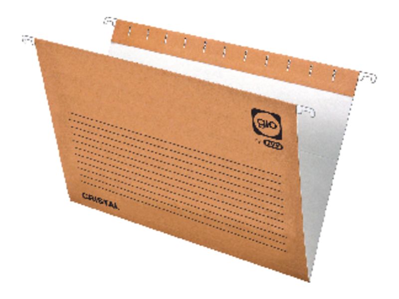 GIO - Carpeta colgante Cristal Kraft Bicolor Folio Prolongado 240x315 mm Lomo V (Ref.400021952)