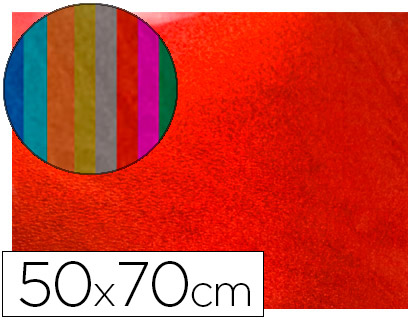 LIDERPAPEL - GOMA EVA 50X70 CM ESPESOR 2 MM METALIZADA ROJO (Ref.GE90)