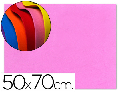 LIDERPAPEL - GOMA EVA 50X70CM 60G/M2 ESPESOR 1.5MM ROSA (Ref.GE19)
