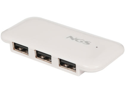 NGS - HUB USB 2.0 4 PUERTOS BLANCO (Ref.IHUB4)