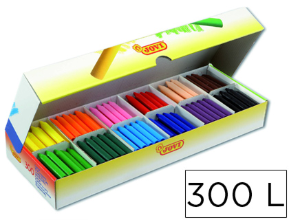 JOVI - LAPICES CERA COLOR TRIWAX CAJA DE 300 UNIDADES (Ref.979)