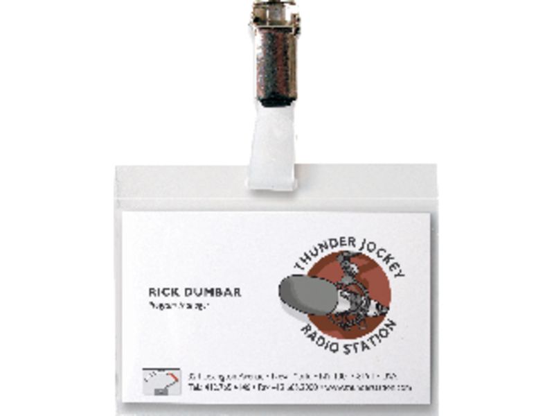 3L OFFICE - Identificadores Caja 50 ud 95x75 mm con pinza (Ref.11203)