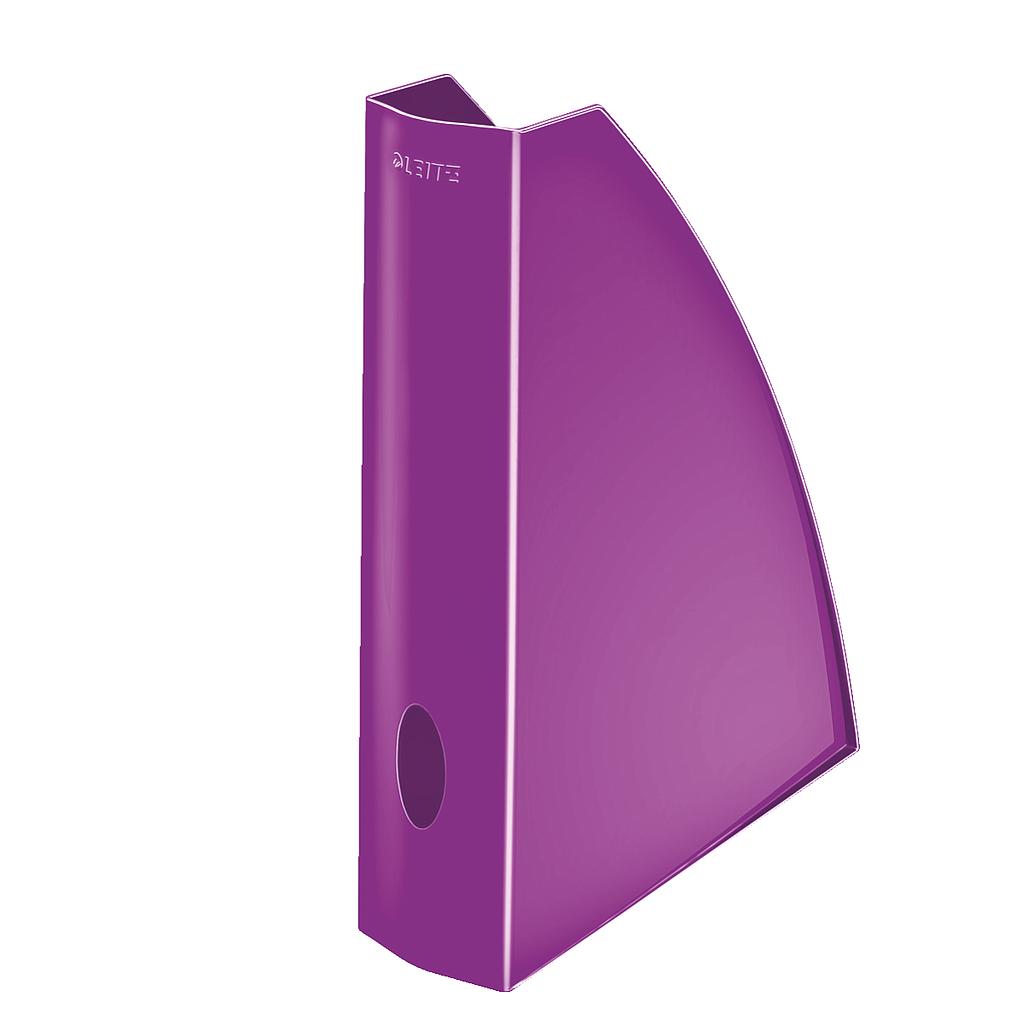 LEITZ - Revistero WOW RESISTENTE DE GRAN CALIDAD EN PURPURA METÁLICO CON ACABADO BRILLANTE (Ref.52771062)