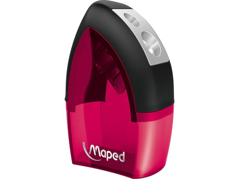 MAPED - Sacapuntas/Afilalapices Tonic Metal Doble Azul, verde y rosa Deposito gran capacidad Plastico 506900 (Ref.5069006)