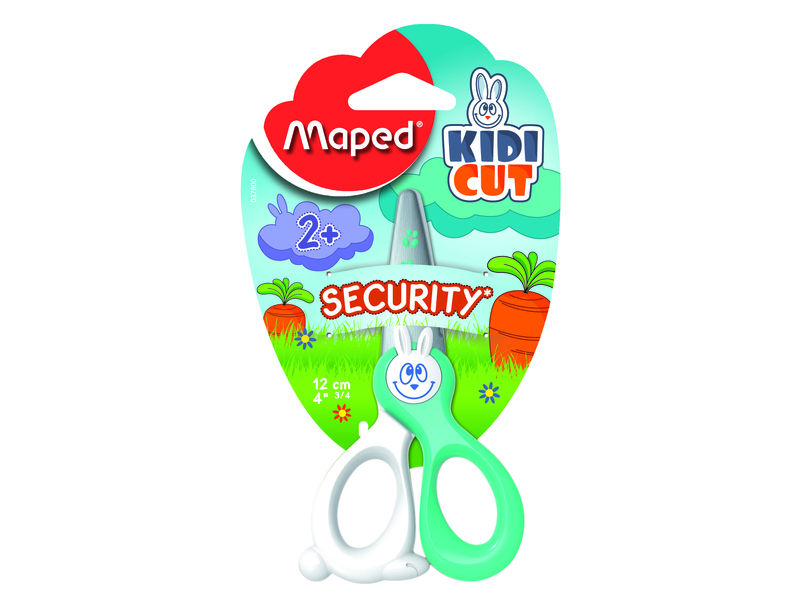 MAPED - Tijeras infantiles 12 cm Puntas redondas plástico (Ref.37800)
