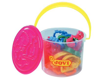 JOVI - MOLDES MODELAR -CUBO CON 24 MOLDES -6 MODELOS (Ref.7-24)