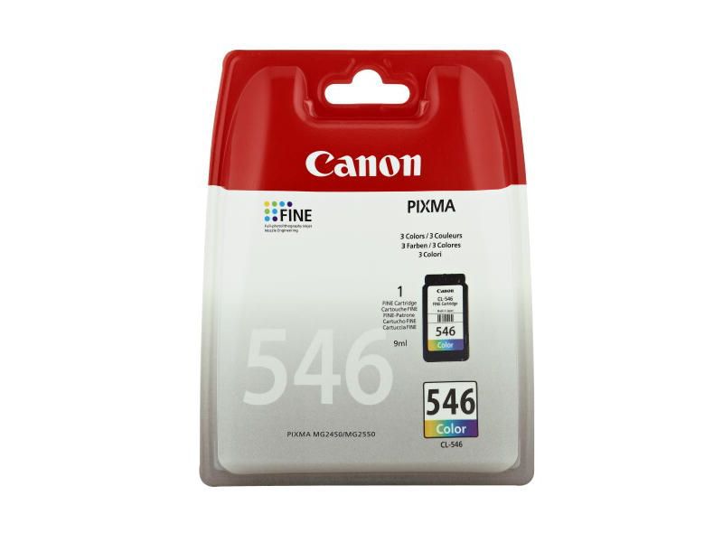 CANON - Cartuchos ORIGINALES Inyección De Tinta CL-546 Tricolor (Ref.8289B001)