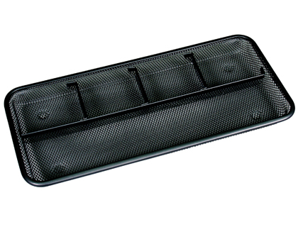 Q-CONNECT - ORGANIZADOR SOBREMESA BANDEJA METALICA REJILLA NEGRA CON 5 DEPARTAMENTOS -320X35X155 MM (Ref.KF00867)