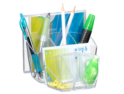 CEP - ORGANIZADOR SOBREMESA CON 8 COMPARTIMENTOS PLASTICO TRANSPARENTE (Ref.1005800111)