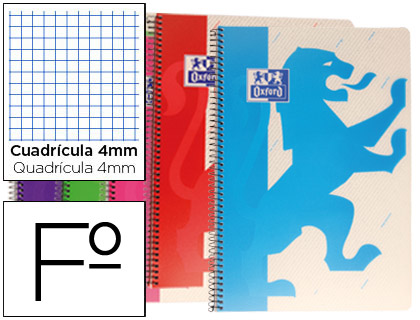 OXFORD - Cuad T.PL. FOLIO 4X4C/M 80H 400042147 (Ref.400059911)