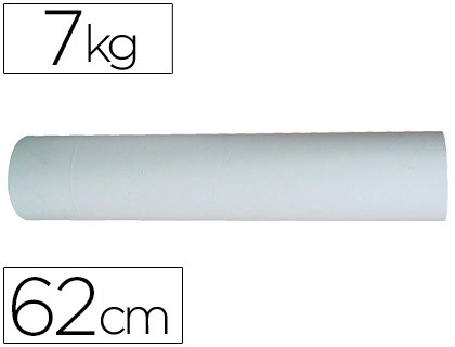 IMPRESMA - PAPEL BLANCO BOBINA DE 7 KG (Ref.62 CM)