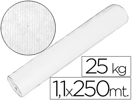 PAPEL KRAFT BLANCO 1,10 MT X 250 MTS ESPECIAL PARA EMBALAJE (Ref.8113000)