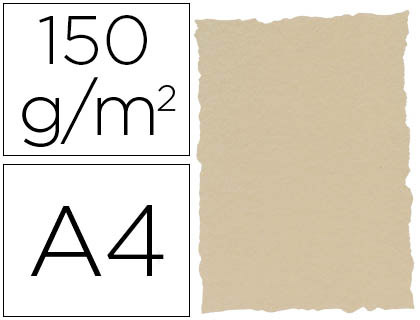 MICHEL - PAPEL PERGAMINO DIN A4 TROQUELADO 150 GR COLOR PARCHMENT TOPACIO PAQUETE DE 25 HOJAS (Ref.2604)