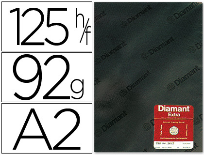 PAPEL VEGETAL DIAMANT DIN A2 92 GR HOJA (Ref.DIN-A-2)