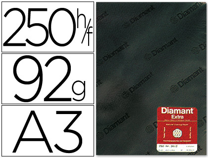 PAPEL VEGETAL DIAMANT DIN A3 92 GR HOJA (Ref.DIN-A-3)