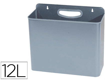 SIE - PAPELERA METALICA 99 DE PARED 45X13X29 CM GRIS (Ref.99-G)