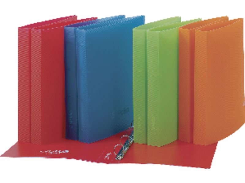 PARDO - Carpeta anillas Studio Compacta A4 4-25MM Rojo Polipropileno (Ref.852502)