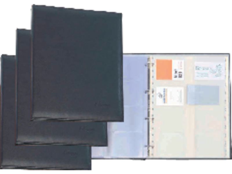 PARDO - Tarjetero Autograph A4 Simil Piel Negro (Ref.617501)