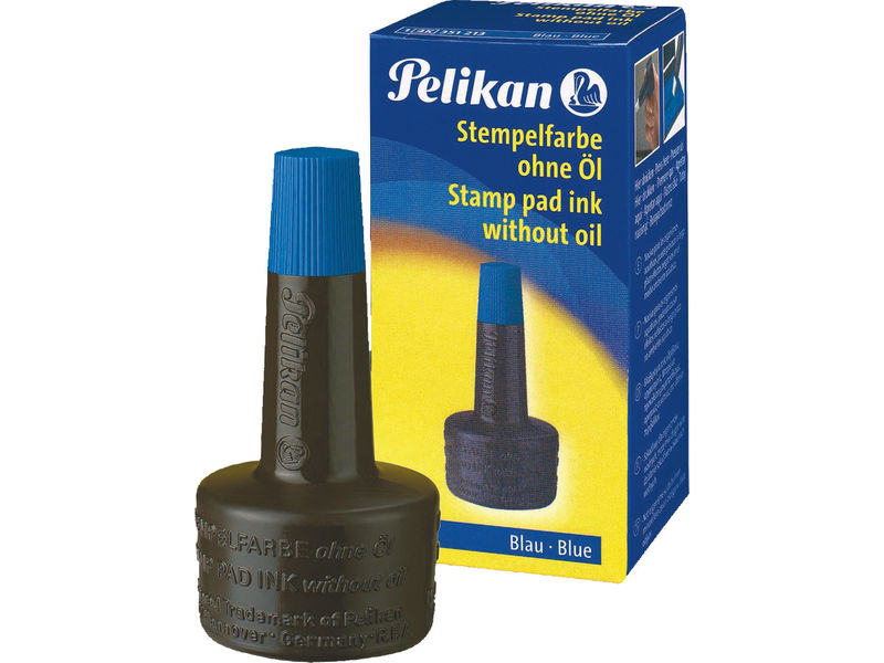PELIKAN - Tinta AZUL para Tampón 4K 28ml (Ref.351213)