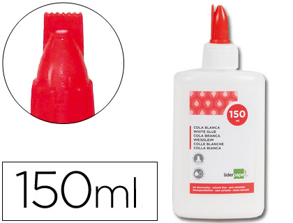 LIDERPAPEL - PEGAMENTO COLA BLANCA LAVABLE 150 ML (Ref.PG02)