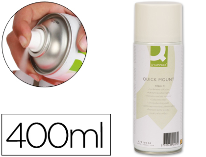 Q-CONNECT - PEGAMENTO SPRAY QUICK MOUNT ADHESIVO REPOSICIONABLE 400 ML (Ref.KF01071)