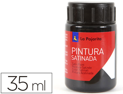 LA PAJARITA - PINTURA LATEX NEGRO 35 ML (Ref.L-22)