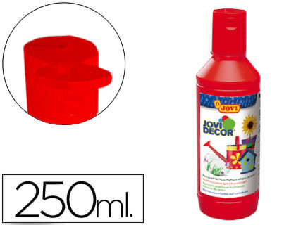JOVI - PINTURA MULTIUSO DECOR 250 ML BERMELLON (Ref.68007)