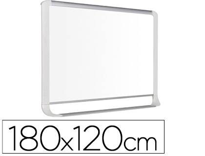 BI-OFFICE - PIZARRA BLANCA LACADA CON BANDEJA INTEGRADA 1800X1200 MM (Ref.MVI270207)