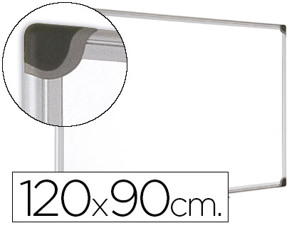 BI-OFFICE - PIZARRA BLANCA MAGNETICA MAYA W CERAMICA VITRIFICADA MARCO DE ALUMINIO 120 X 90 CM CON BANDEJA PARA (Ref.CR0801178)