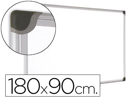BI-OFFICE - PIZARRA BLANCA MAGNETICA MAYA W CERAMICA VITRIFICADA MARCO DE ALUMINIO 180 X 90 CM CON BANDEJA PARA (Ref.CR1101178)