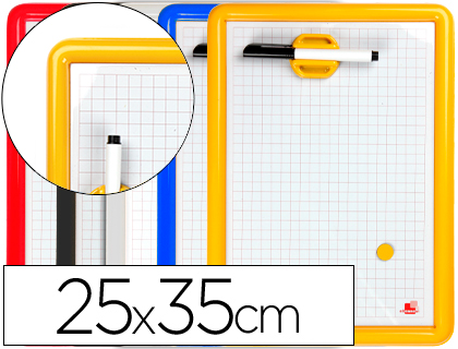 PIZARRA BLANCA MAGNETICA 25X35 CM -ROTULADOR Y BORRADOR (Ref.327-M)
