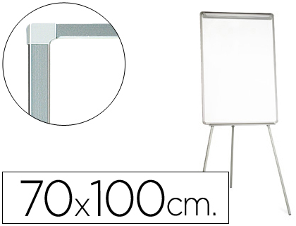 Q-CONNECT - PIZARRA BLANCA CON TRIPODE 70X100 CM PARA CONVENCIONES SUPERFICIE LAMINADA ESCRITURA DIRECTA (Ref.KF04165)