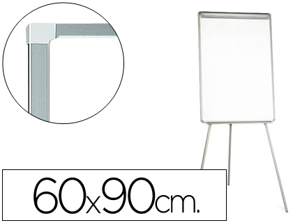 Q-CONNECT - PIZARRA BLANCA CON TRIPODE 60X90 CM PARA CONVENCIONES SUPERFICIE LAMINADA ESCRITURA DIRECTA (Ref.KF04156)