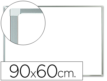 Q-CONNECT - PIZARRA BLANCA LACADA MAGNETICA MARCO DE ALUMINIO 90X60 CM (Ref.KF01079)