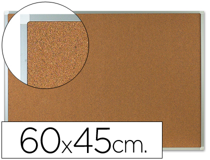 Q-CONNECT - PIZARRA CORCHO MARCO DE ALUMINIO 60X45 CM (Ref.KF03560)