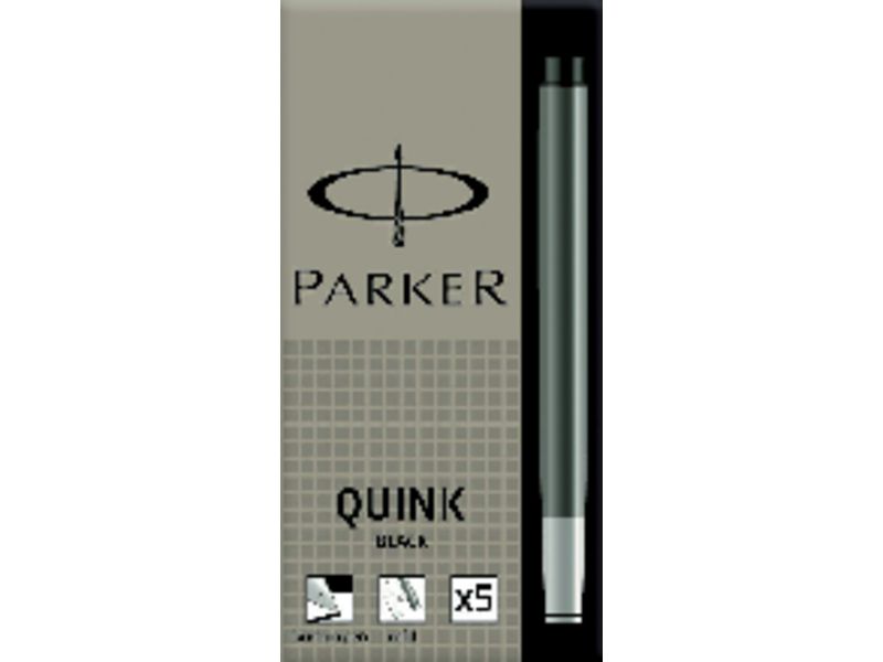 PARKER - Cartuchos De Tinta 5 ud Negro (Ref.S0116200)