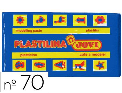 JOVI - PLASTILINA 70 AZUL OSCURO -UNIDAD TAMAÑO PEQUEÑO (Ref.70-13)
