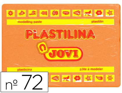 JOVI - PLASTILINA 72 NARANJA -UNIDAD -TAMAÑO GRANDE (Ref.72-04)