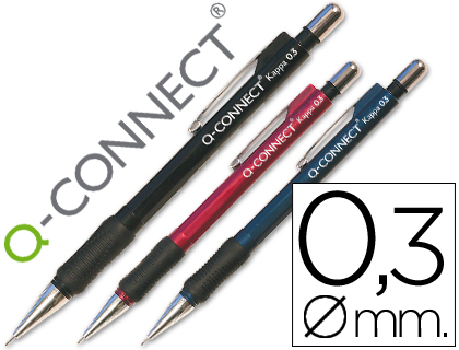 Q-CONNECT - PORTAMINAS KAPPA -SUJECION DE CAUCHO 0.3 MM (Ref.KF00391)