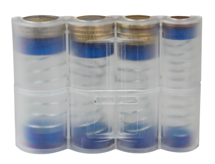 Q-CONNECT - PORTAMONEDAS CON MUELLE VALIDO PARA 8 FRACCIONES DE EUROS (Ref.KF10912)