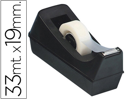 Q-Connect Dispensador de cinta para cinta 33m Negro KF01294 