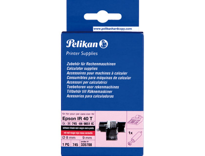 PELIKAN - RODILLO ENTINTADO IR40T NEGRO/ROJO 1 UNIDAD (Ref.335708)