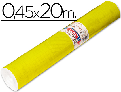 AIRONFIX - ROLLO ADHESIVO UNICOLOR AMARILLO BRILLO -ROLLO DE 20 MT (Ref.67007)