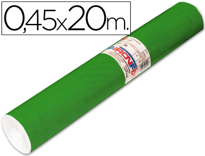 AIRONFIX - ROLLO ADHESIVO UNICOLOR VERDE BRILLO -ROLLO DE 20 MT (Ref.67047)