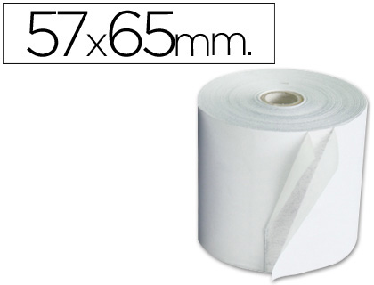 ROLLO SUMADORA ELECTRO 57 MM ANCHO X 65 MM DIAMETRO -COPIATIVO CON DOS HOJAS (Ref.4576521B)